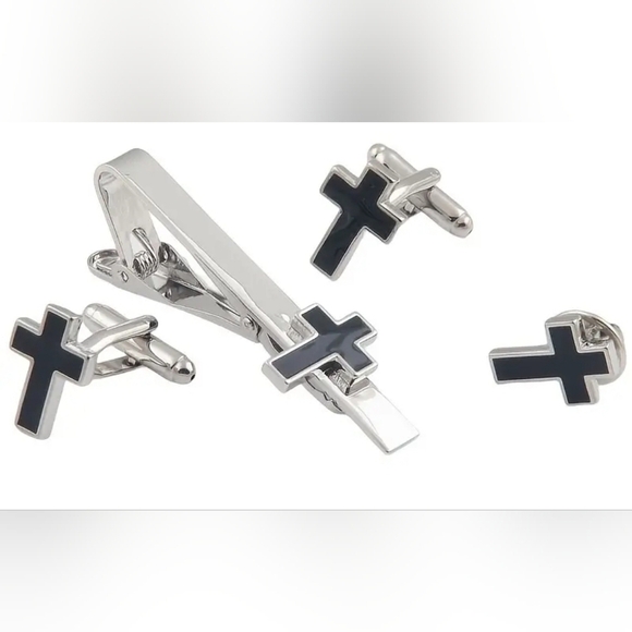 Religious Suit AccessoriesTie Clip, Cufflinks, and Suit Pin - NWT